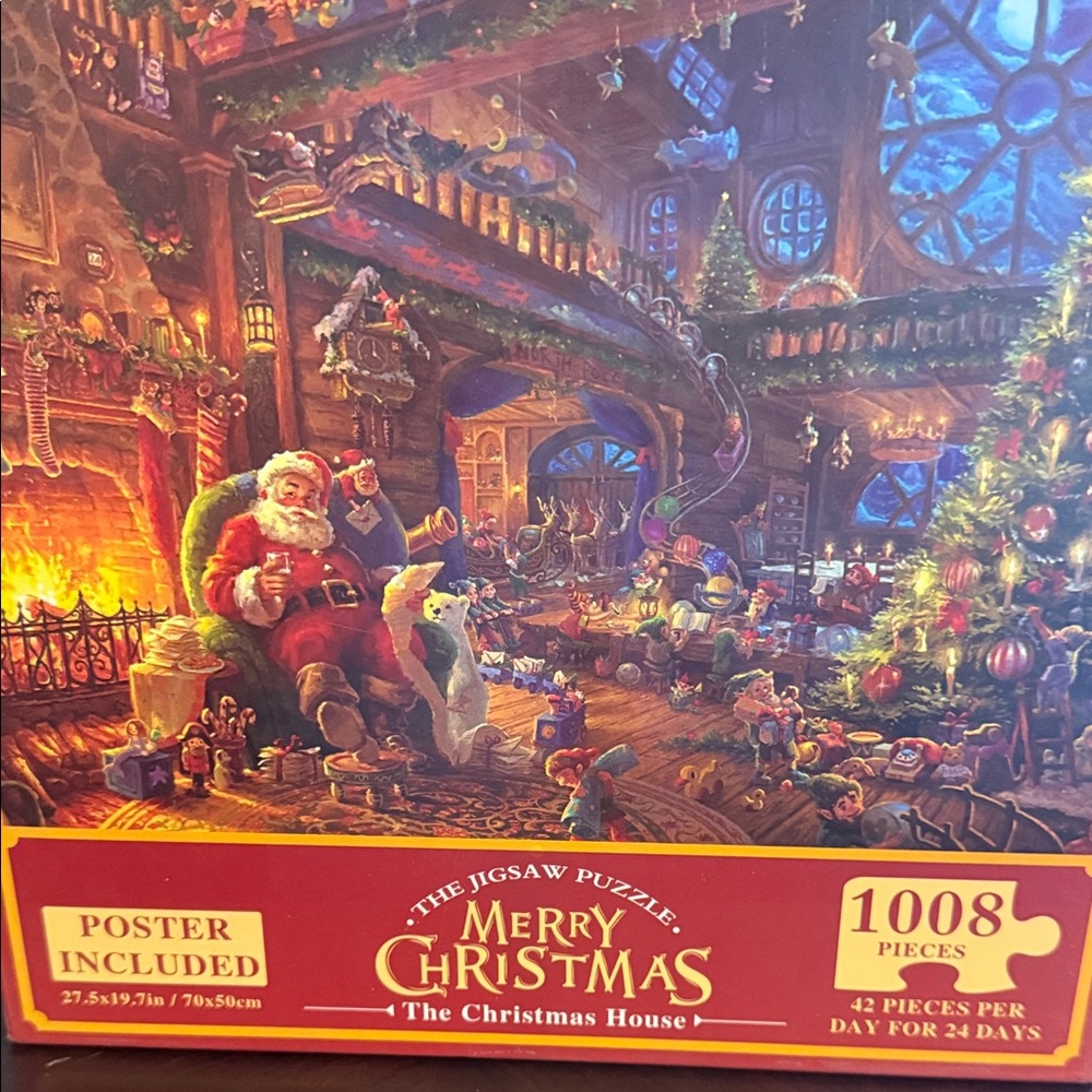 Merry Christmas Advent Jigsaw Puzzle - 1008 Pieces Factory Sealed